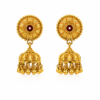 Traditional Gold Plated Ruby Studded Jhumki
