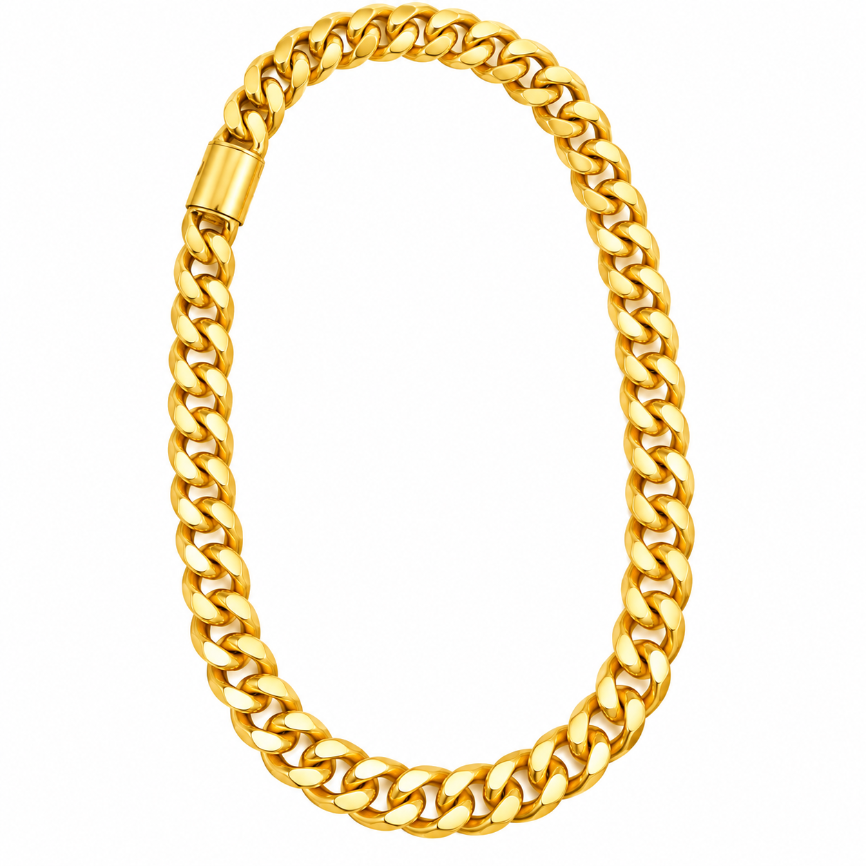 Nakoda Jewellers Classic Curb-Link Gold Men's Chain