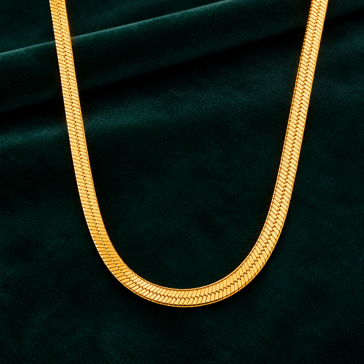 Nakoda Jewellers Classic Flat-Link Gold Chain - Image 3