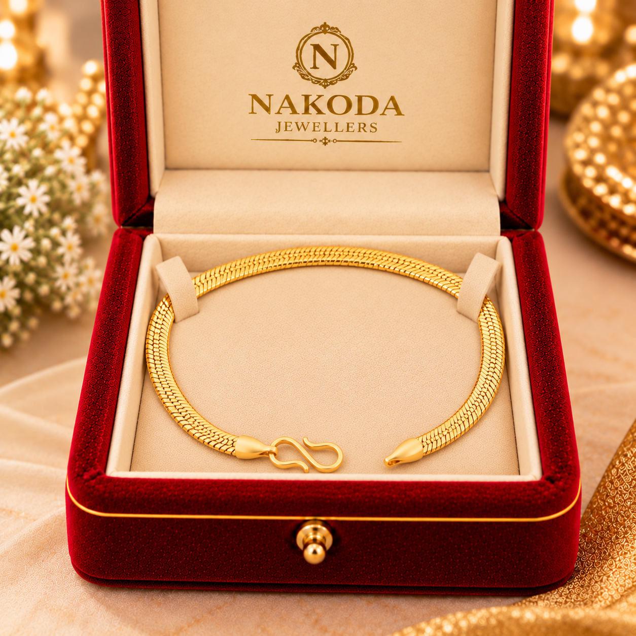 Nakoda Jewellers Classic Flat-Link Gold Chain - Image 6